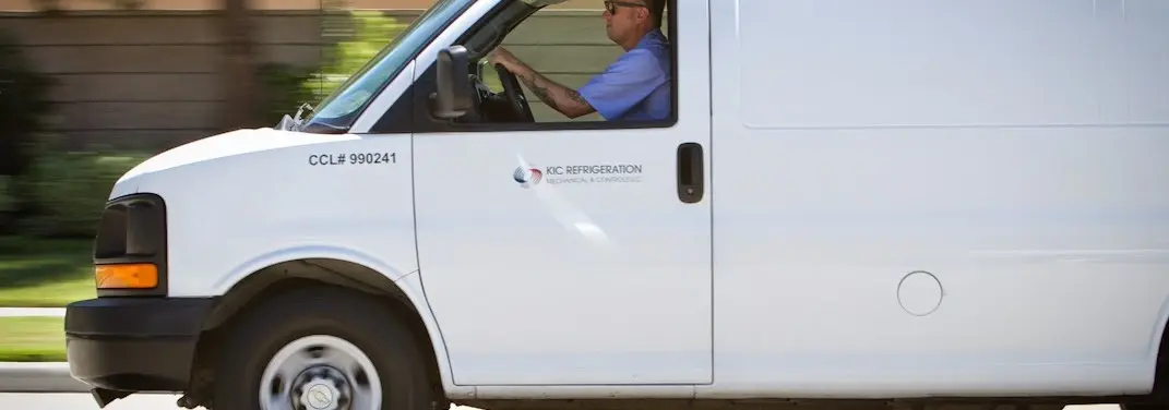KIC Refrigeration service vehicle serving Babylon area